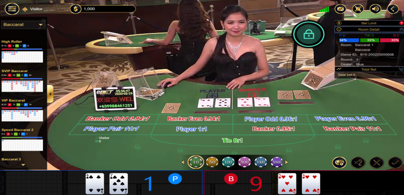 Tỷ lệ chiến thắng cao khi chơi baccarat