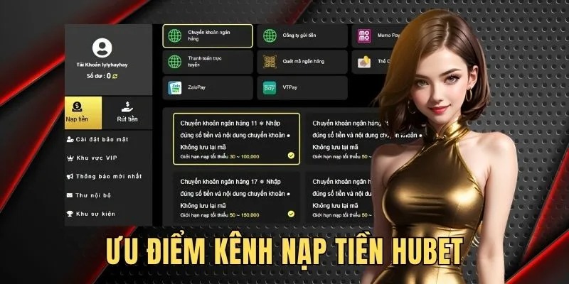 Lợi ích khi nạp tiền hubet