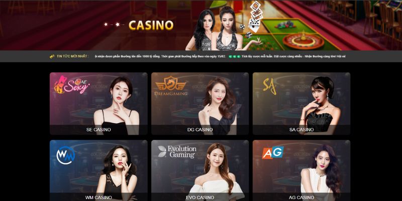 Các nhà phát hành casino tại Hubet